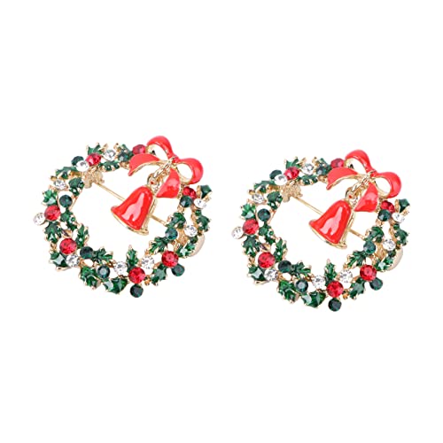 SAFIGLE 2 Stück Legierte Broschen Weihnachtsornament Mode Corsage Accessoires für Festliche Kleidung von SAFIGLE
