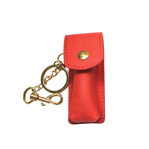 SAFIGLE 2 Stück Lippenbalsam Schlüsselanhänger Aufbewahrungstasche Tragbarer Lip Balm Pouch aus Strapazierfähigem Material Kompakte Lippenstift mit Robustem Karabiner für Frauen und von SAFIGLE