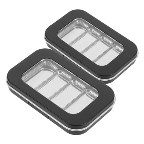 SAFIGLE 2 Stück Magnetische Make Up Paletten Kompakte Augenmake Up Halterung Leere Lidschattenbox für Lippenstifte und Lidschatten Aufbewahrungslösung von SAFIGLE