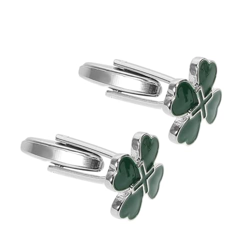 SAFIGLE 2 Stück Manschettenknöpfe für Herren mit Grünem Kleeblatt Design Raffinierte Emaille Vielseitig Einsetzbar für Patrick's Day und Formelle Anlässe Komfortabel und SAFIGLE 2 Stück Manschettenknöpfe für Herren mit Grünem Kleeblatt Design Raffinierte Emaille Vielseitig Einsetzbar für Patrick's Day und Formelle Anlässe Komfortabel und von SAFIGLE