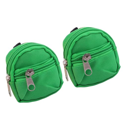 SAFIGLE 2er-Pack Mini-Rucksack-geldbörsen-schlüsselanhänger Wechseltaschen Mit Reißverschluss Für Damen Süße Geldbörsen- Nylon-Material Perfektes von SAFIGLE