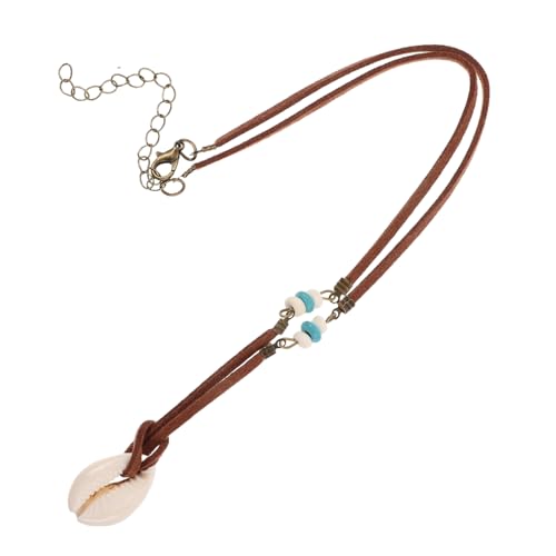 SAFIGLE 2 Stück Minimalistische Muschelanhänger Halskette für Damen Teiliges Boho mit Leichter Hautfreundlicher Verarbeitung Eleganter Strand und Sommersschmuck für Casual Outfits und von SAFIGLE