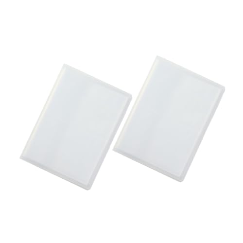 SAFIGLE 2 Stück Nail Sticker Aufbewahrungsalbum mit Fächern Transparentes Nagelsticker Organizer Buch Tragbar Leicht Schützt und Sortiert Nail Art Aufkleber für Mädchen und Frauen von SAFIGLE