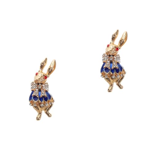 SAFIGLE 2 Stück Osterhasen Brosche Frühlings Emaille Anstecknadeln Schleifen Brosche Urlaubsbroschen Für Frauen Strass Brosche Knöpfe Schleifen Emaille Anstecknadeln Extra Große von SAFIGLE