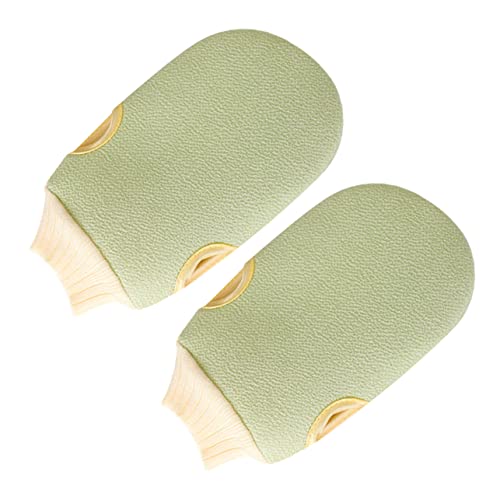 SAFIGLE 2 Stück Peeling Handschuhe Für Damen Dusche Sanftes Hauttuch Peeling Handschuh Reinigungspads Körperhandschuhe Badeschrubber Peeling Handschuh Für Abgestorbene Haut von SAFIGLE
