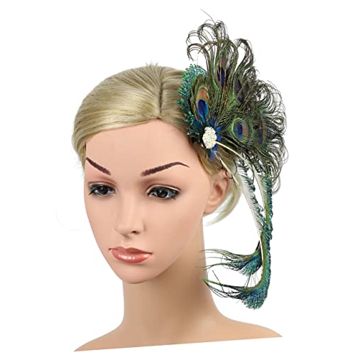 SAFIGLE 2 Stück Pfauen Haarschmuck Haarspange Brautschmuck Abschlussball Braut Kopfschmuck Hochzeitsclip Accessoire Frauen Braut Haarnadeln Haarnadeln Für Braut Haarschmuck von SAFIGLE