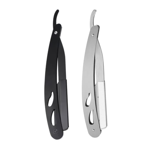 SAFIGLE 2 Stück Rasierer aus Edelstahl rostfrei Rasiermesser Handbuch faltbarer Bartrasierer Rasierschneider aus Edelstahl manueller Rasierschneider faltbarer Handrasierer Rasierrasierung SAFIGLE 2 Stück Rasierer aus Edelstahl rostfrei Rasiermesser Handbuch faltbarer Bartrasierer Rasierschneider aus Edelstahl manueller Rasierschneider faltbarer Handrasierer Rasierrasierung von SAFIGLE