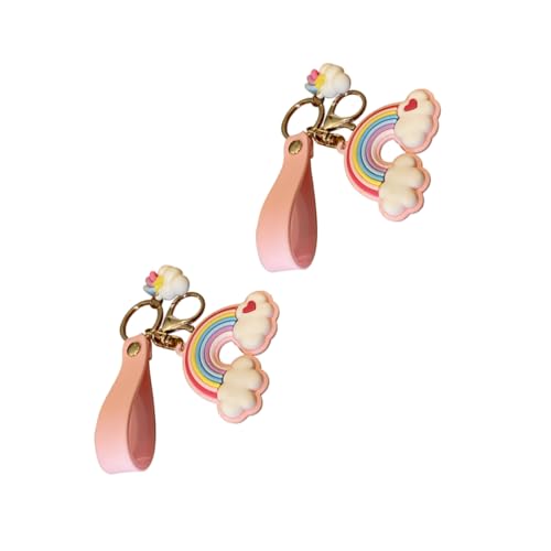 SAFIGLE Auto-schlüsselanhänger-Set Cartoon-schlüssel Regenbogen-Design Schlüsselanhänger Für Familie Und Freunde von SAFIGLE