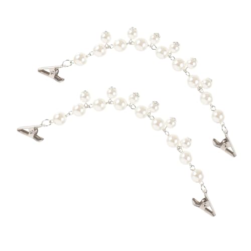 SAFIGLE 2 Stück Retro Pullover Clips Kunstperlen Vintage Stil Strickjacken Clip Hemdkragen Brosche Dekoration Für Damen Und Mädchen von SAFIGLE