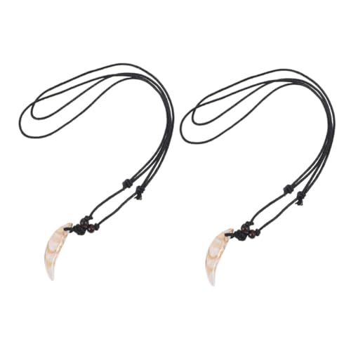 SAFIGLE 2stücke Retro Zahn Halskette Mit Acryl Anhänger Für Männer Und Frauen Modischer Schmuck Simulierte Zahnkette Einzigartiges Design Für Jeden Anlass von SAFIGLE