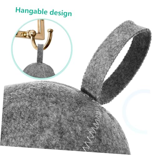 SAFIGLE 2 Stück Saunahut aus Dickem Filz Weiß Wasserabsorbierende Saunakappe für Damen und Herren Schützender Komfortabler Sauna hut zum Schnellen Trocknen Nasser Haare von SAFIGLE