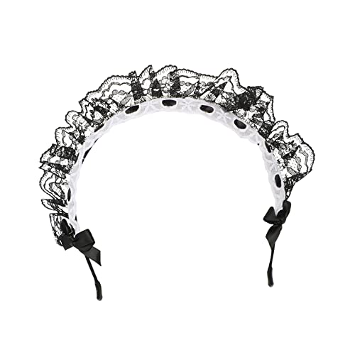 SAFIGLE 2 Stück Schleifen Stirnband Spitzenschleife Haarband Weiß Halloween Schleife Kopfschmuck Bunt Übergroße Dekorationen Mädchen Stirnband Haarbänder Geburtstags von SAFIGLE