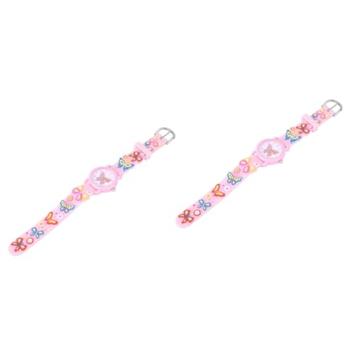 SAFIGLE 2 Stück Schmetterlingsuhr Uhren Für Kinder Kinder Schmetterlinge Kinderuhr Niedliche Cartoon Armbanduhr Kinderuhr Ornament Uhren Für Mädchen Kinder Armbanduhr Uhr Für von SAFIGLE