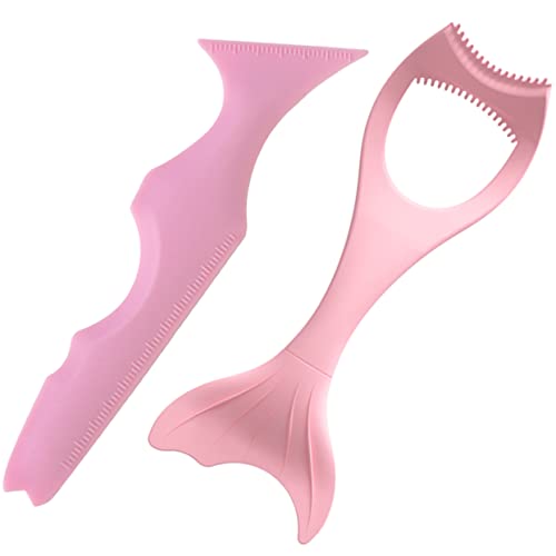 SAFIGLE 2stücke Silikon Eyeliner Schablonen Mehrzweck Make-up Werkzeug Augenbrauen Lidschatten Lippenstift Hilfsmittel Reinigung Mit Wasser von SAFIGLE