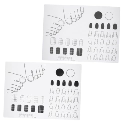 SAFIGLE 2 Stück Silikon Handauflage für Nagelkunst Maniküre Kissen mit Halbtransparent für Nagelstudios und DIY Nageldesign Rutschfest und Leicht zu Lagern von SAFIGLE