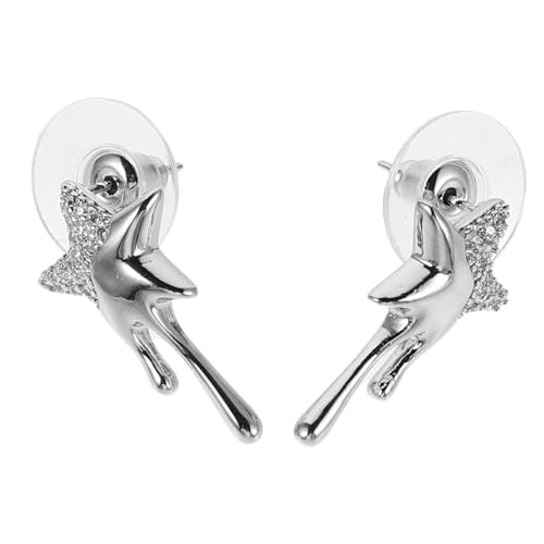 SAFIGLE 2 Stück Stern Ohrstecker mit Strass Leichte Hypoallergene Stern-drop Ohrringe Funkelnde Boho Quasten-ohrringe für Damen Vielseitiger Schmuck für Alltag und Fest von SAFIGLE