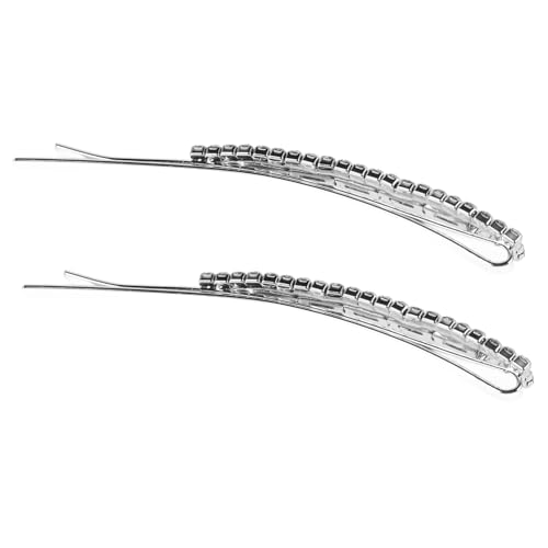 SAFIGLE 2 Stück Strass Haarspangen Haarspangen Einfache Haarspangen Schnapp Haarspangen Strass Haarspangen Haarschmuck Haarspangen Für Frauen Bling Haarspangen von SAFIGLE