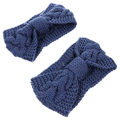 SAFIGLE 2 Stück Strick Stirnbänder für Damen mit Winter Haarband für Yoga Fitness und Sport Bequem und Schützend für Beim von Masken von SAFIGLE