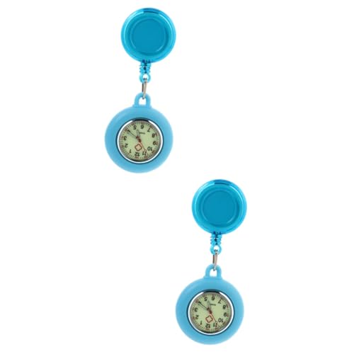 SAFIGLE 2stücke Fashion Nachtleuchtende Quartz-Uhr Für Praktische Clip Taschenuhr Für Studierende Und Ärzte Langlebig Und Tragbar Für Einsatz Im Gesundheitswesen von SAFIGLE