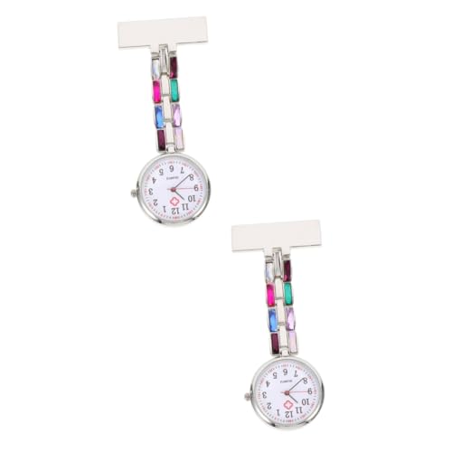 SAFIGLE Pflege Uhr 2 Stück Taschenuhr Zum Aufhängen Krankenschwesteruhr Krankenschwesteruhr Krankenschwestern Hängeuhr Krankenschwester Taschenuhr Krankenschwester Universaluhr von SAFIGLE