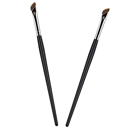 SAFIGLE 2 Stück Teiliges Augenbrauenpinsel Schräger Eyeliner Concealer für Müheloses Make Up für und Profis für Eyeliner Augenbrauen und Lidschatten von SAFIGLE