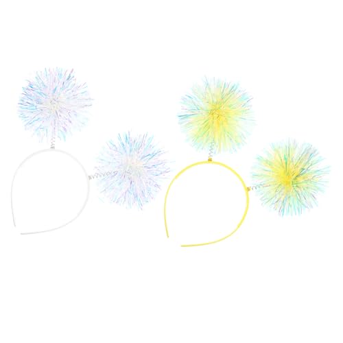 SAFIGLE 2 Stück Teiliges Bunte Pailletten Haarreifen für Mädchen Kreative Glänzende Haarbänder Festlicher Haarschmuck für Kindergeburtstag Kostüm party und Besondere Anlässe von SAFIGLE