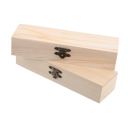 SAFIGLE 2 Stück Teiliges Handbemaltes Holz stifteköcher Robuste Leicht zu Reinigende Aufbewahrungsbox für Erwachsene DIY Kunstprojekt Einzigartiger Organizer für Stifte und Bastelbedarf von SAFIGLE
