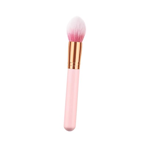 SAFIGLE 2 Stück Teiliges Hochwertige Holzgriff Make Up mit Nylonborsten Flammenform für Kosmetik und Puder für Damen und Profis von SAFIGLE