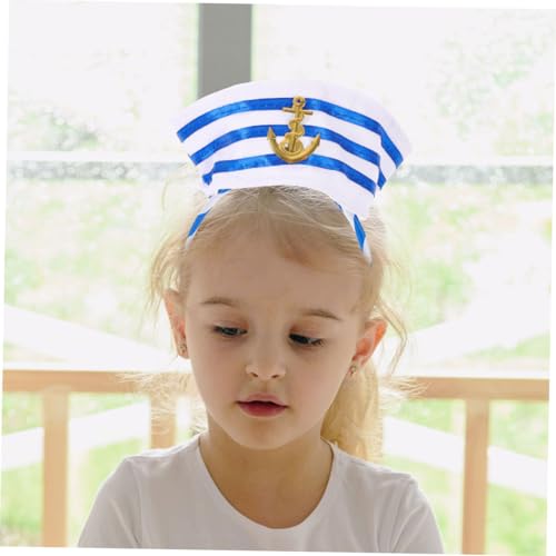SAFIGLE 2 Stück Teiliges Matrosen Haarband Captain Hat Headbands Stil Kostüm Zubehör für Karneval Halloween Party Erwachsene Segler Cosplay von SAFIGLE