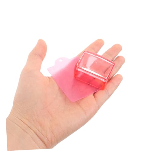 SAFIGLE 2stücke Stempelset Für Nagelkunst Transparenter Nagelstempel Maniküre-kunststempel French-nagelstempel Diy-maniküre-werkzeug Nagelstempelplatte Nail-art-stempel von SAFIGLE