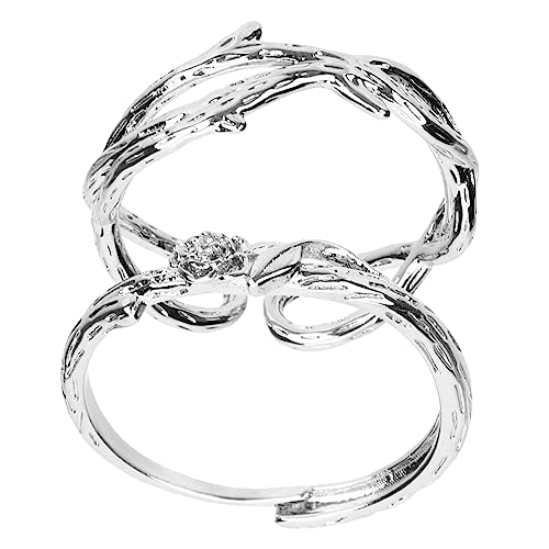 SAFIGLE 2 Stück Teiliges Ringe mit Verlobungsringe für Versprechen Ihre Am Valentinstag Romantische Geschenkidee für Besondere Anlässe von SAFIGLE