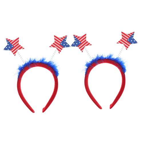 SAFIGLE 2 Stück Unabhängigkeitstag Haarschmuck für Erwachsene und Kreative Haarreifen für Festivals und Feierlichkeiten von SAFIGLE
