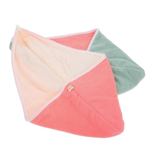 SAFIGLE 2 Stück Verdickte Saugfähige Trockenhaarkappe Haarmaske Für Frauen Große Duschhaube Handtuch Für Lockiges Haar Haarplopping Handtuch Lockige Duschhauben Badekopfwickeltuch von SAFIGLE