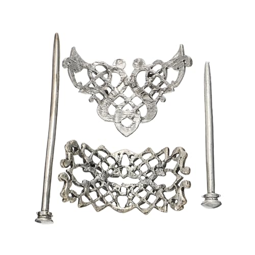 SAFIGLE 2 Stück Vintage Keltische Knot Haarspangen Teiliges Haarschmuck für Zöpfe Dutt und Flechten Damen Haarklammern Ethno Stil Haarnadeln für Alltag und Festlichkeiten von SAFIGLE