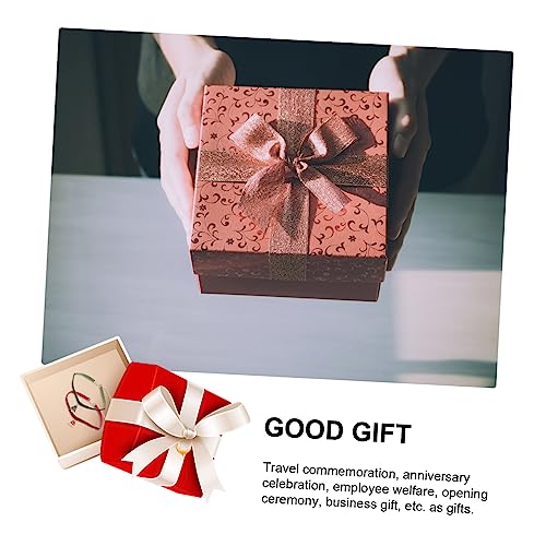 SAFIGLE 2 Stück Weihnachtsbaum Halskette mit Roten Glocken und Grünem Anhänger Langlebige Halskette Samt für Festliche Weihnachtsdeko und Partygeschenke von SAFIGLE