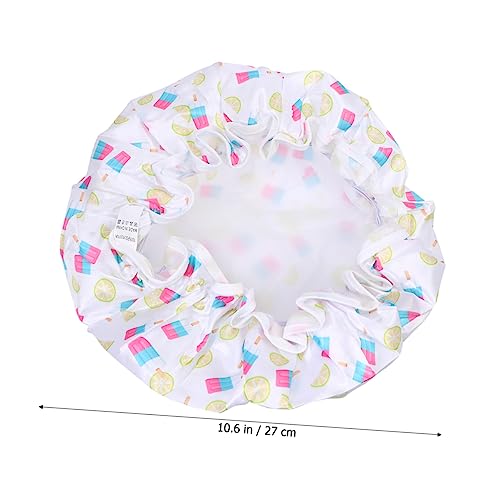 SAFIGLE 2 Stück wasserdichte duschhaube Kappe Dusche Mütze für Frauen Hüte Badehut von SAFIGLE