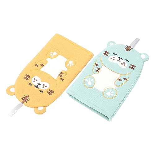 SAFIGLE 2stücke Pack Cartoon Junge Mädchen Bad Peeling Handschuhe Tier Bad Handtuch Reinigungstuch Für von SAFIGLE