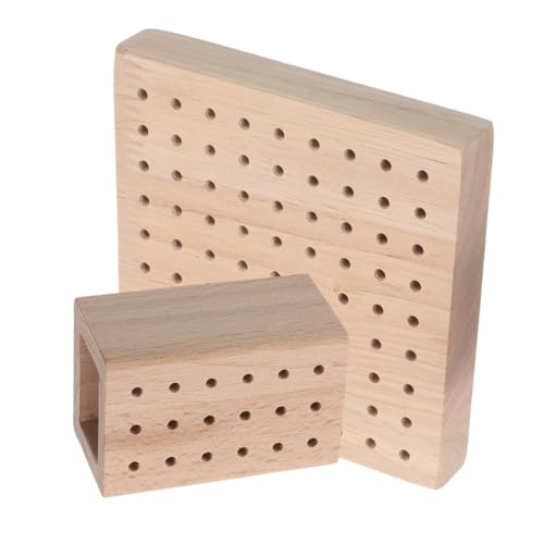 SAFIGLE 2 Stücke Teiliges Nagelfräser Bohrer Organizer Holzhalter Stabiler Nagelfräser Bohrerhalter für Salon und Praktisches Aufbewahrungssystem für Nagelbohrer und Fräswerkzeuge von SAFIGLE