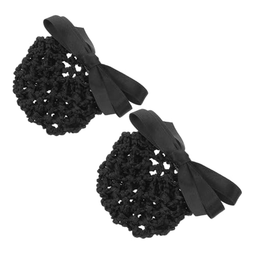 SAFIGLE 2 Teiliges Haarnetz Mit Schleife Haarschmuck Für Damen Mit Haarspange Mit Schleife Rutschfeste Netz Haarnadeln Für Medizinisches Gastgewerbe Firmenarbeit Und Mädchen von SAFIGLE