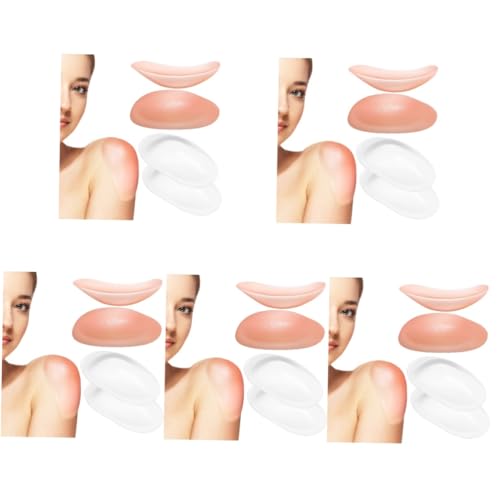 SAFIGLE 20paare Schulterpolster Wiederverwendbare Und Unsichtbare Schulterpolster Für Damen Rutschfest Und Atmungsaktiv Transparent Und Hautfarben Einfach Anzubringen Und von SAFIGLE