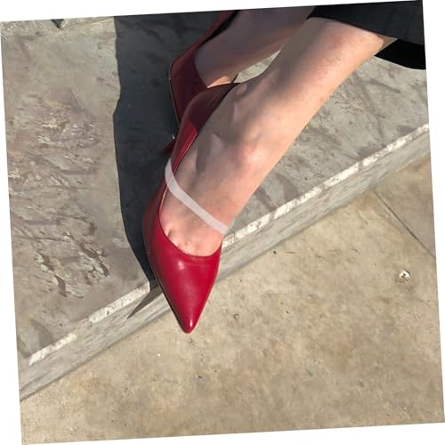 SAFIGLE 20paare Transparente Schuhriemen Für High Heels Elastische Riemen Durchsichtige Tpu-bänder Ersatz-schnürsenkel Für Damen Anti-loose-gürtel Knöchelriemen Für Frühlings Und von SAFIGLE