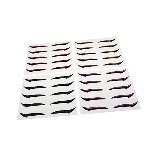 SAFIGLE 20 Paare Wiederverwendbare Eyeliner Aufkleber Augen Make Up Werkzeuge für Augenformen Klebestreifen für Einen Mühelosen Augen Make Up Look für Täglichen Gebrauch und von SAFIGLE