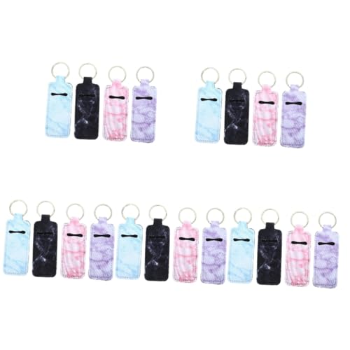 SAFIGLE 20stücke Teiliges Schlüsselanhänger Für Lippenstift Und Lippenbalsam Tragbarer Neopren Für Lippenpflege Für An Zu Besonderen Anlässen von SAFIGLE