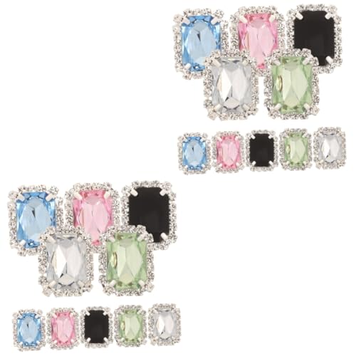 SAFIGLE 20 Stk Edelstein Schuhschnalle glänzende Schuhclips Strass Hochzeit Schuhschmuck retro styles clips für schuhe Schnürsenkel Schmücken Aufkleber für Hochzeitsschuhe Schuhanhänger von SAFIGLE