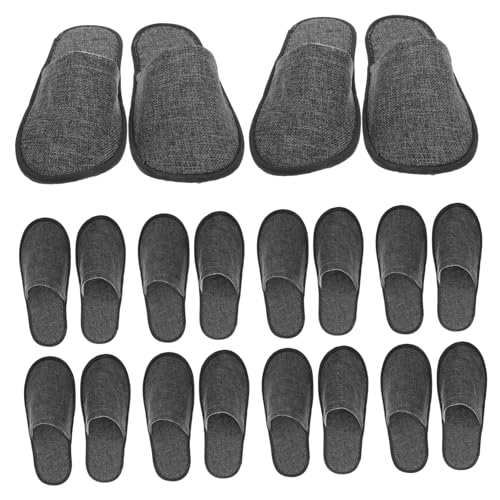 SAFIGLE 20 Stück Einweg Hausschuhe Rutschfest mit Dicker Sohle Atmungsaktiv für Gäste Zuhause Hotel Reise Unisex Praktische Strapazierfähige Indoor Slipper von SAFIGLE