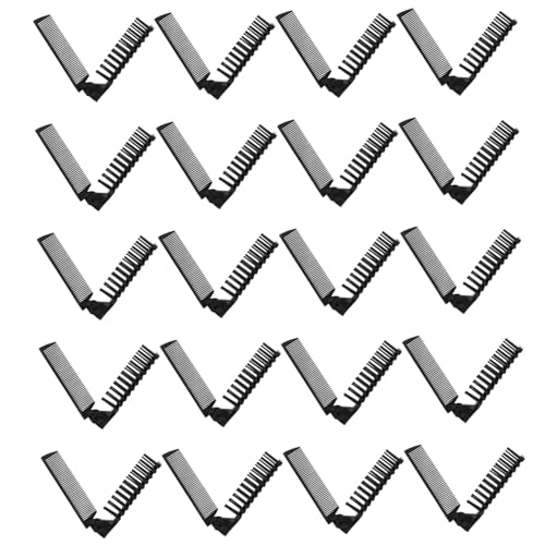 SAFIGLE 20 Stück Faltbarer Reise-kamm mit Sanften Perlenzähnen Kompakt und Robust Schwarzer Taschenkamm für Männer und Frauen Schonend zum Kopfhaut Stilvolles Design für Unterwegs von SAFIGLE