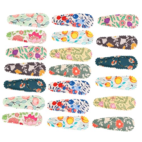 SAFIGLE 20 Stück Haarspangen-Set Clips Haarklammern Mädchen Brautjungfer Zubehör haarschmuck Alligator-Haarspange Haarnadel mit Blumendekoration Blütenhaarsparretts Frauenhaarclip Stoff von SAFIGLE