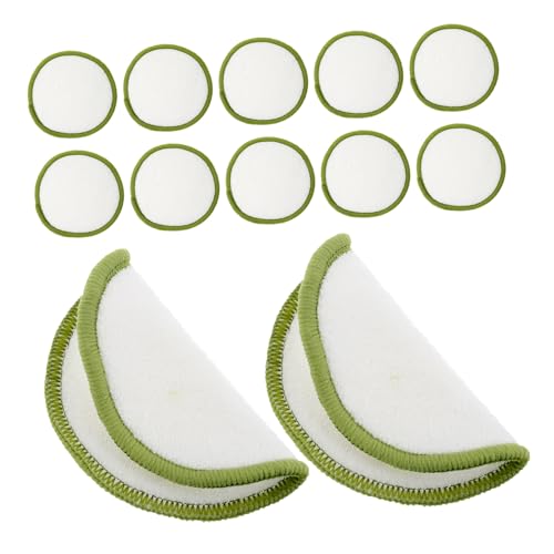 SAFIGLE 20stücke Wiederverwendbare Make-up-entferner-pads Aus Bambus Für Sanfte Gesichtsreinigung Waschbare Nagellackentferner-pads Aus Bambus-baumwolle Für Gesichtspflege von SAFIGLE