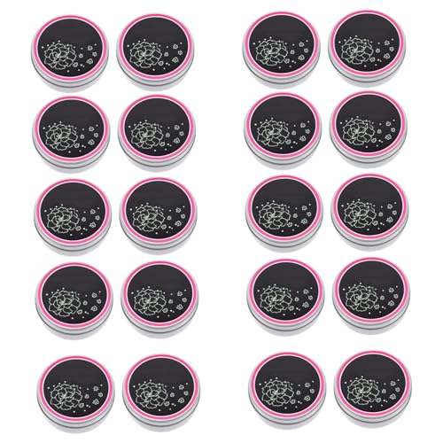 SAFIGLE 20 Stück Make Up Pinselreiniger Schwämme mit Box Trockene für Kosmetikpinsel Schnell Trocknend Porenfrei für Lidschatten und Make Up Pinselpflege zu Hause von SAFIGLE