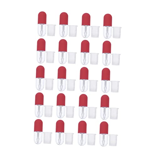 SAFIGLE 20 Stück Nachfüllbare Lipgloss Röhrchen Transparente Mini Behälter für DIY Lip Balm Praktisch für Reisen und Outdoor Aktivitäten von SAFIGLE